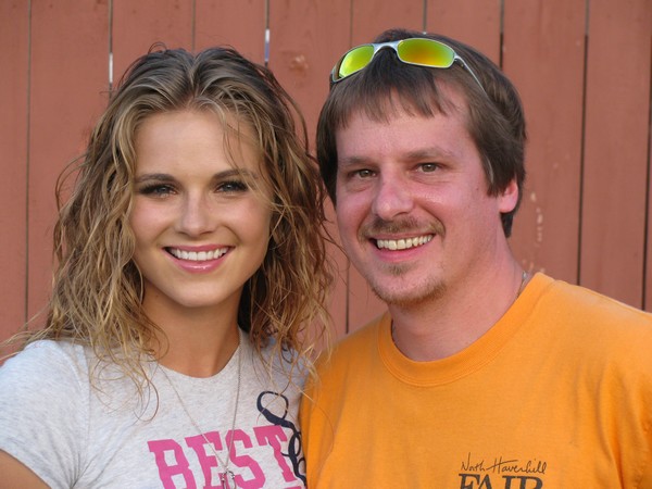 posing with Kristy