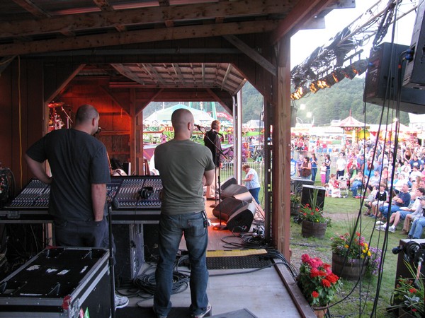 view from the auxiliary stage
